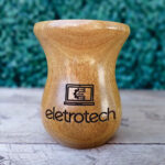 Gravação Laser em Cuia de Madeira Imbuia Bago