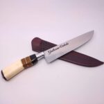 Grava;áo Laser em Faca com Lämina Inox Artesanal Cabo Chifre Madeira