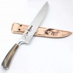 Grava;áo Laser em Faca com Lämina Inox Artesanal Chifre