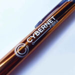 Gravação a Laser em Caneta em Metal Dourada Personalizada