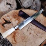 Grava;áo Laser em Faca com Lämina Inox Artesanal Cabo Osso