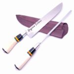 Grava;áo Laser em Faca com Lämina Inox Artesanal Cabo Colorido