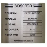 Gravação a Laser em Placas Inox Identificação Máquinas