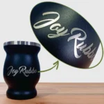 Gração a Laser em Cuia Térmica Inox Colorida Exemplo