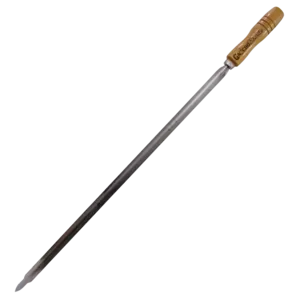 Gravação a laser em cabos de espetos para churrasco