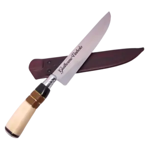 Gravação a laser em facas artesanais com lâmina em aço inox