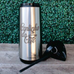 GRavação a Laser em Garrafa Térmica Inox